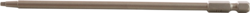 Product image for Cully 38106 #1 x 6" Square Drive Hex Power Bits, 1/4" Hex Shank