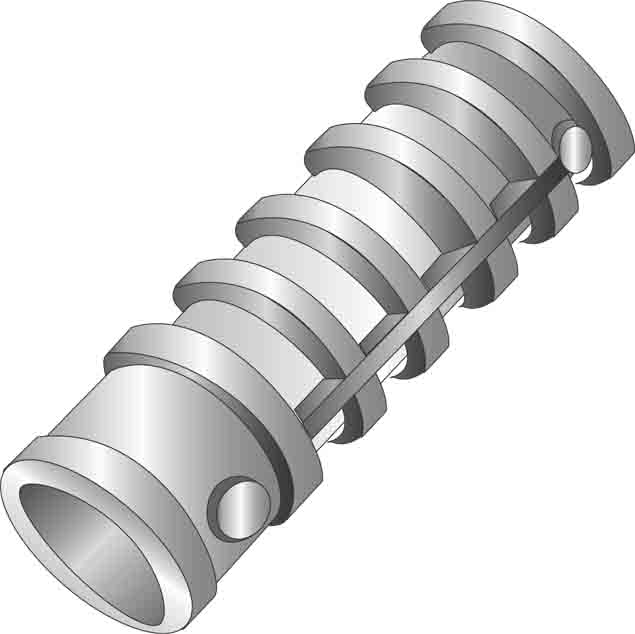 Product image for Cully 60602 1/4 x 1" Short Lag Screw Shields, Mortar Joint Applications