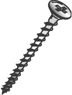 Product image for Cully 79964 10 x 4" Drywall Screw, Bugle Head, Fine Thread, Phillips, Black