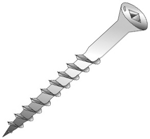 Product image for Cully 137161LB 6 x 1" Trim Head Wood Screws, Square Drive, Black, #1 Square Drive Power Bit Included