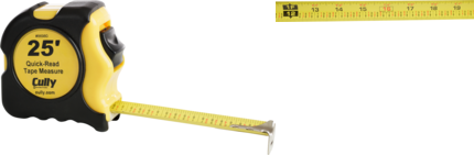 Product image for Cully 86980 25' x 1" Tape Measure