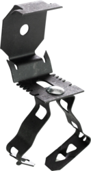 Product image for Minerallac SBKC1 Conduit to Metal Stud Fastener, Hammer On Stud Clip, Closed Conduit Clip Fits 1" Conduit, Spring Steel