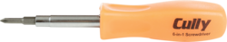 Product image for Minerallac 37014 6-In-1 Economy Screwdriver, Orange