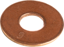 Product image for Cully 42325J 1/4" Flat Cut Washers, Silicon Bronze, Jar