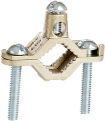 Product image for Cully 95150 1/2"-1" Ground Clamps, Zinc Die Cast, Copper & Aluminum Wire