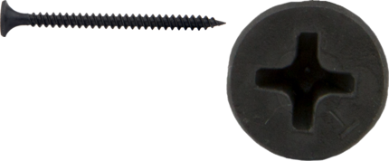 Product image for Cully 79636J 6 x 2-1/4" Drywall Screw, Bugle Head, Fine Thread, Phillips, Black