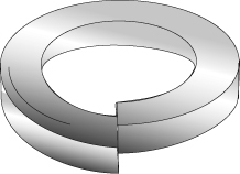 Product image for Cully 70510J #8 Lock Washers, Medium Split, Type 18-8 Stainless Steel, Jar