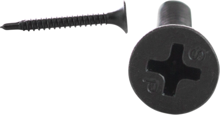 Product image for Cully 79627J 6 x 1-5/8" Drywall Screw, Bugle Head, Fine Thread, Tek, Phillips, Black
