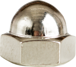 Product image for Cully 41310J 8-32 Cap Nuts, Zinc Plated, Jar
