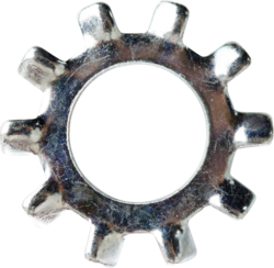 Product image for Cully 40611J #8 Lock Washers, External Tooth, Zinc Plated, Jar