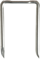 Product image for Minerallac ISE22U 2-1/4 x 1-3/16" Non-Insulated Service Entrance Staples, Fits 2/3 Type SEU Cable, 2/3 BX, 1" EMT and 1" Greenfield