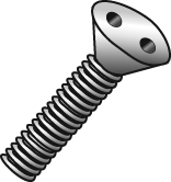 Product image for Cully 13008TPJ 10 x 1/2" Sheet Metal Screws, Flat Head, Spanner Drive, 18-8 Stainless Steel, Jar