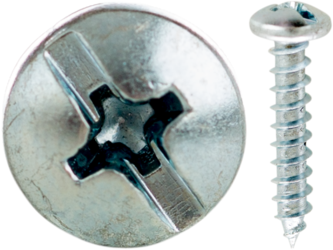 Product image for Cully 18821J 8 x 1-1/4" Sheet Metal Screws, Pan Head, Combo Phillips/Slotted, Zinc