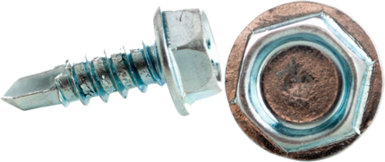 Product image for Cully 79448J 1/4-14 x 3" Tek Screws, Hex Washer Head, Zinc Plated