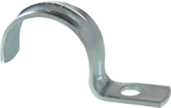 Product image for Minerallac H70 Jiffy Clip, Heavy Duty, One Hole strap, Fits 1-1/4" Rigid/IMC Conduit, Zinc Plated