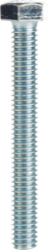 Product image for Cully 55422J 3/8-16 x 1-1/4" Hex Head Tap Bolt, Grade 2, Fully Threaded, Zinc Plated, Jar