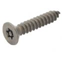 Product image for Cully 13012XPJ 10 x 3/4" Sheet Metal Screws, Flat Head, Star Pin, 18-8 Stainless Steel, Jar