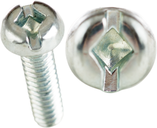 Product image for Cully 22504J 6-32 x 1/4" Machine Screws, Round Head, Square/Slotted, Zinc Plated