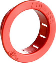 Product image for Cully RSS Stud Grommet, Round Hole, Metal Stud Bushing, Plastic, Red