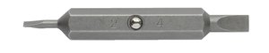 Product image for Cully 40007NP #4 & #6 Slotted Double Ended Replacement Bits, Nickel Plated (15-in-1)