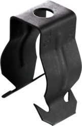 Product image for Minerallac HIC75 Push In Conduit Clip, Fits 3/4" EMT and 1/2" Rigid/IMC, 1/4" Mounting Hole, Spring Steel