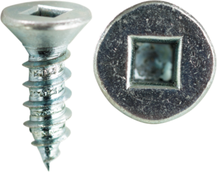 Product image for Cully 39555 #10 Flat Head Wood Screw Kit, Square, Zinc