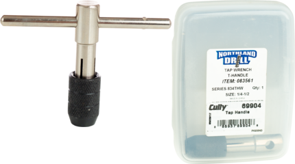 Product image for Cully 69904 1/4"-20 to 1/2"-13 Carbon Steel Plug Style Tap Wrench