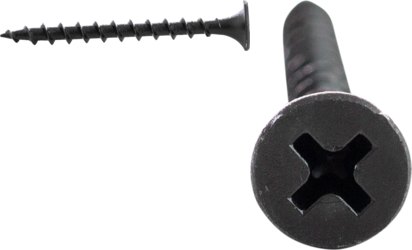 Cully 79634J 6 x 2" Drywall Screw, Bugle Head, Coarse Thread, Phillips, Black. Jar Package Product image for Cully 79634J 6 x 2" Drywall Screw, Bugle Head, Coarse Thread, Phillips, Black. Jar Package