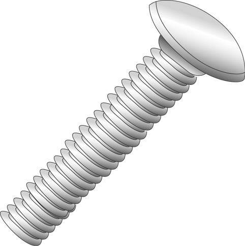Product image for Cully 55524J 3/8-16 x 1-1/2" Carriage Bolts, Zinc Plated, Jar