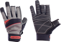 Product image for Cully 67555 Pro-Grip Half Finger Glove, Black, Extra Large