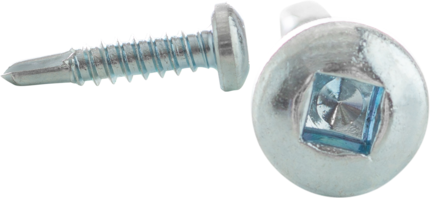 Product image for Cully 26816-6 8 x 1" Tek Screws, Pan Head, Square Drive, Zinc (750/jar)