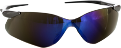Product image for Cully 19844 Nemesis VL Safety Glasses, Metal Frame with Blue Mirror Lens