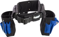 Product image for Cully 39348 Electrician Comfort Combo Tool Belt, Quick Release Buckle, Small 28-32", Blue