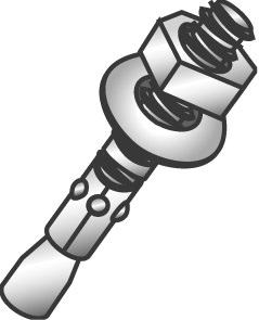 Product image for Cully 62053 1/4 x 3-1/4" Heavy Duty Wedge Anchors, Zinc, use 62052