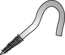 Product image for CUL 65002 #2 SCREW HOOKS ZP