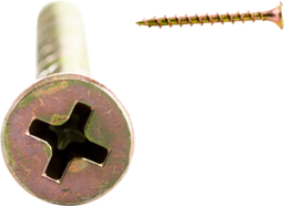 Cully 79622J 6 x 1-1/4" Coarse Thread Bugle Head Drywall Screw, Phillips - Yellow Zinc (100/Jar)