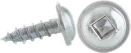 Product image for Cully 15016J 10 x 1" Sheet Metal Screw, Round Washer Head, Square Drive, Zinc