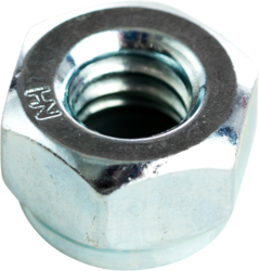 Cully 40425J 1/4"-20 Nylock Hex Nut, Zinc. Jar Package
