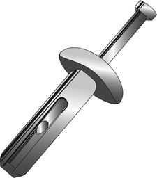 Cully 59016 1/4" x 1" ZAMAC NAILIN