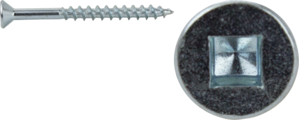 Product image for Cully 13842J 8 x 2-1/2" Particle Board Screws, Deep Thread, Square Drive, Zinc, Jar