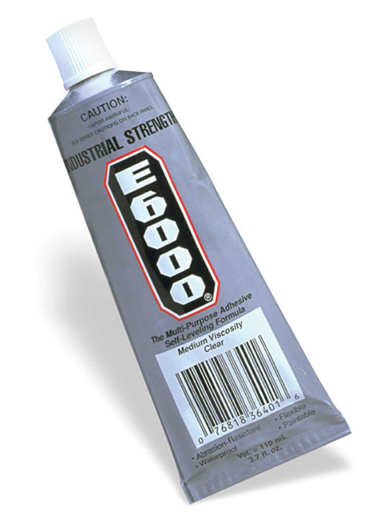 Product image for Cully 96043 E-6000&reg; Industrial Adhesive, Black, Squeeze Tube, 3.7oz