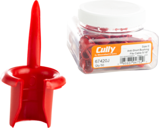 Product image for Cully 67421J Anti-Short Bushing, Size 1, Red