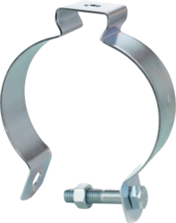 Product image for Minerallac 8B Conduit Hanger with Bolt and Nut, Fits 3-1/2" EMT or 3-1/2" Rigid/IMC, Zinc Plated