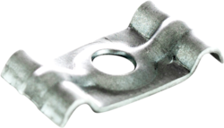 Product image for Minerallac 300A One-Hole Duplex Jiffy Clip®, Pre-Galvanized