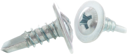 8 x 1/2" Lath Tek Screws (K-Lath), Wafer Head, Phillips, Zinc,Jar