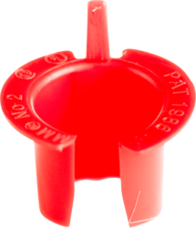 Product image for Cully 67424J Size 4 Plastic Anti-Short Bushing, Red, Jar