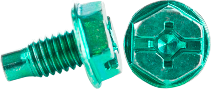 Cully 80022J 10-32 x 3/8" Hex Washer Head (Slot/Philips) Grounding Screw, Green (100/Box) Product image for Cully 80022J 10-32 x 3/8" Hex Washer Head (Slot/Philips) Grounding Screw, Green (100/Box)