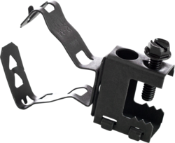 Product image for Minerallac 500KC1234B Set Screw Beam Clamp and Closed Conduit Clip (Back Mount) Assembly, Beam Clamp Fits up to 1/2" Flange and Conduit Clip Fits 1/2" and 3/4" Conduit, Spring Steel