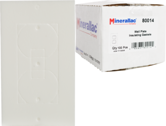 Product image for Cully 80014 Wall Plate Insulating Gasket, Foam Thermal Barrier, Toggle and Duplex Receptacles
