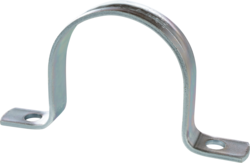 Product image for Minerallac HD296 Heavy Duty, Two Hole strap, Fits 4" EMT & Rigid/IMC Conduit, Zinc Plated